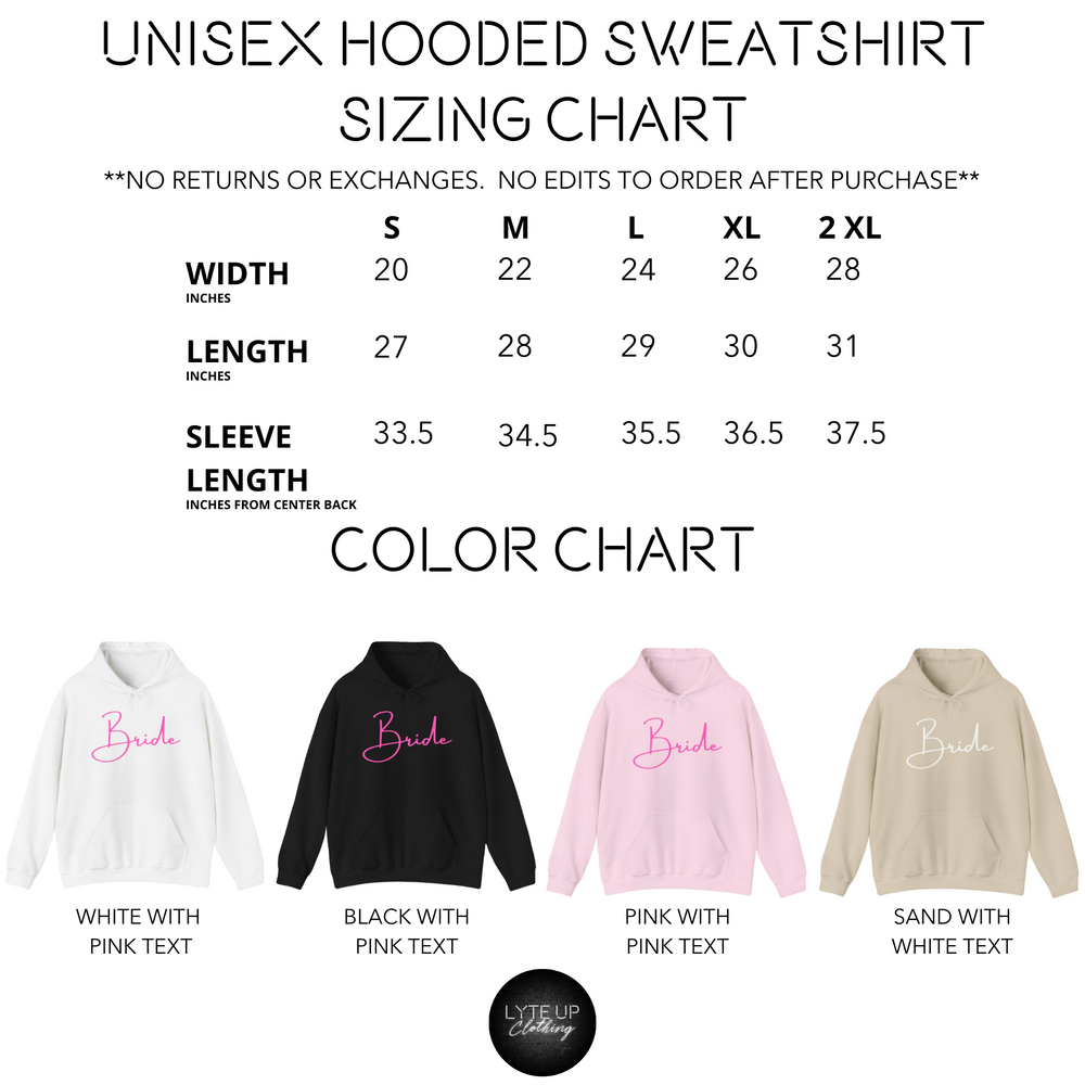 Bride Unisex Hooded Sweatshirt