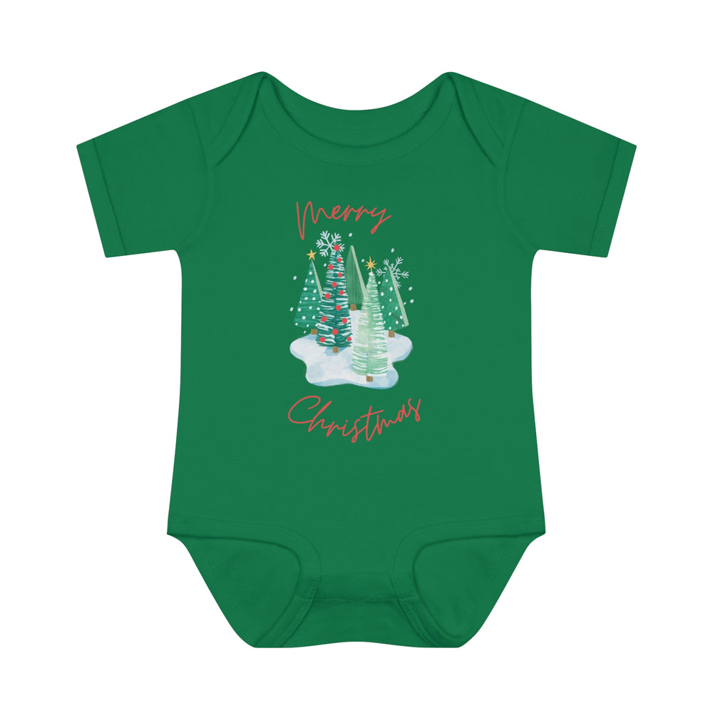 Merry Christmas Snow Trees Baby & Toddler One Piece