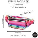 Rainbow Metallic Fanny Pack - LyteUpClothing