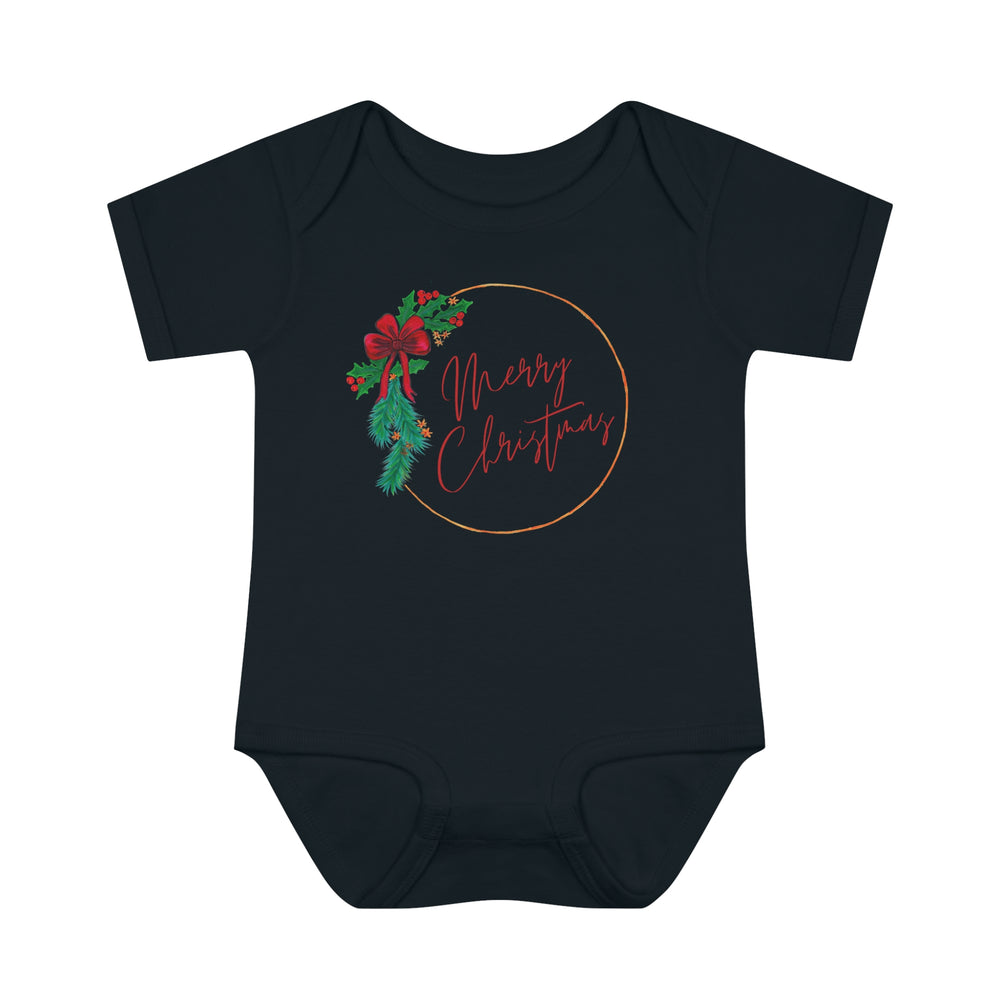 Merry Christmas Wreath Baby & Toddler One Piece
