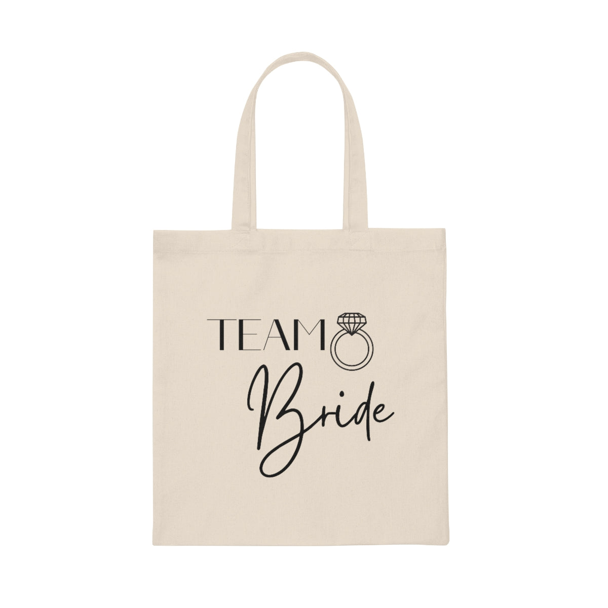 Team Bride With Ring Canvas Tote Bag – Lyte Up Clothing