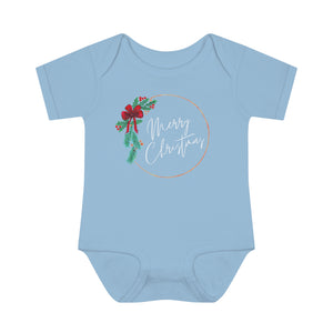 Merry Christmas Wreath Baby & Toddler One Piece