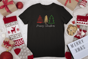 Merry Christmas Trees Unisex Jersey Short Sleeve T-shirt