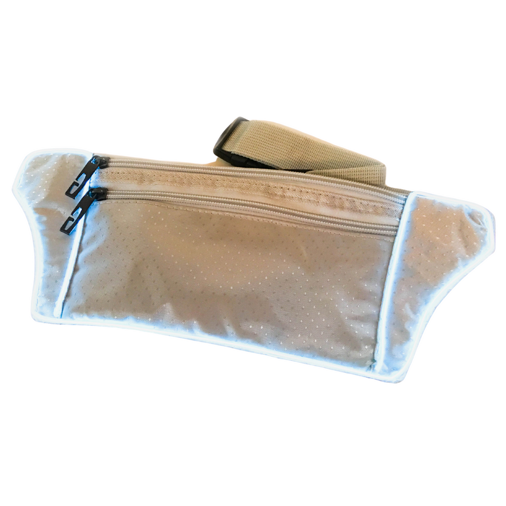 Light Up Silver Fanny Pack