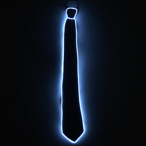 Light Up White Necktie