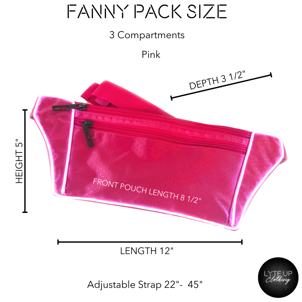 Light Up Pink Fanny Pack