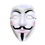 White Light Up Vendetta Mask