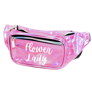 
                
                    Load image into Gallery viewer, Flower Lady Metallic Fanny Pack
                
            