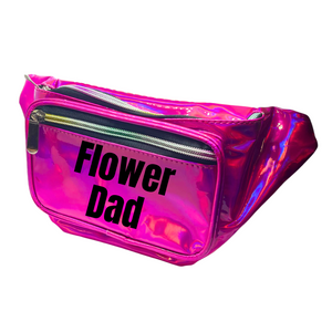 
                
                    Load image into Gallery viewer, Flower Dad Metallic Fanny Pack
                
            
