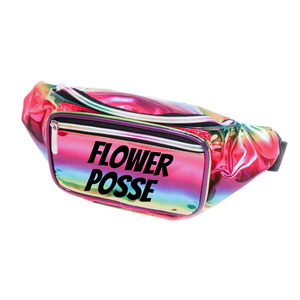 Flower Posse Metallic Fanny Pack