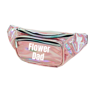 
                
                    Load image into Gallery viewer, Flower Dad Metallic Fanny Pack
                
            