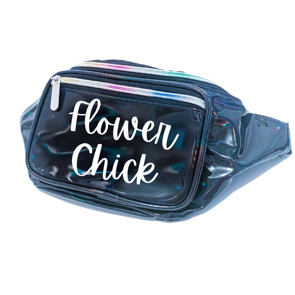 Flower Chick Metallic Fanny Pack