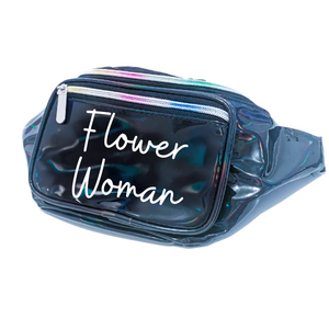 
                
                    Load image into Gallery viewer, Flower Woman Metallic Fanny Pack
                
            