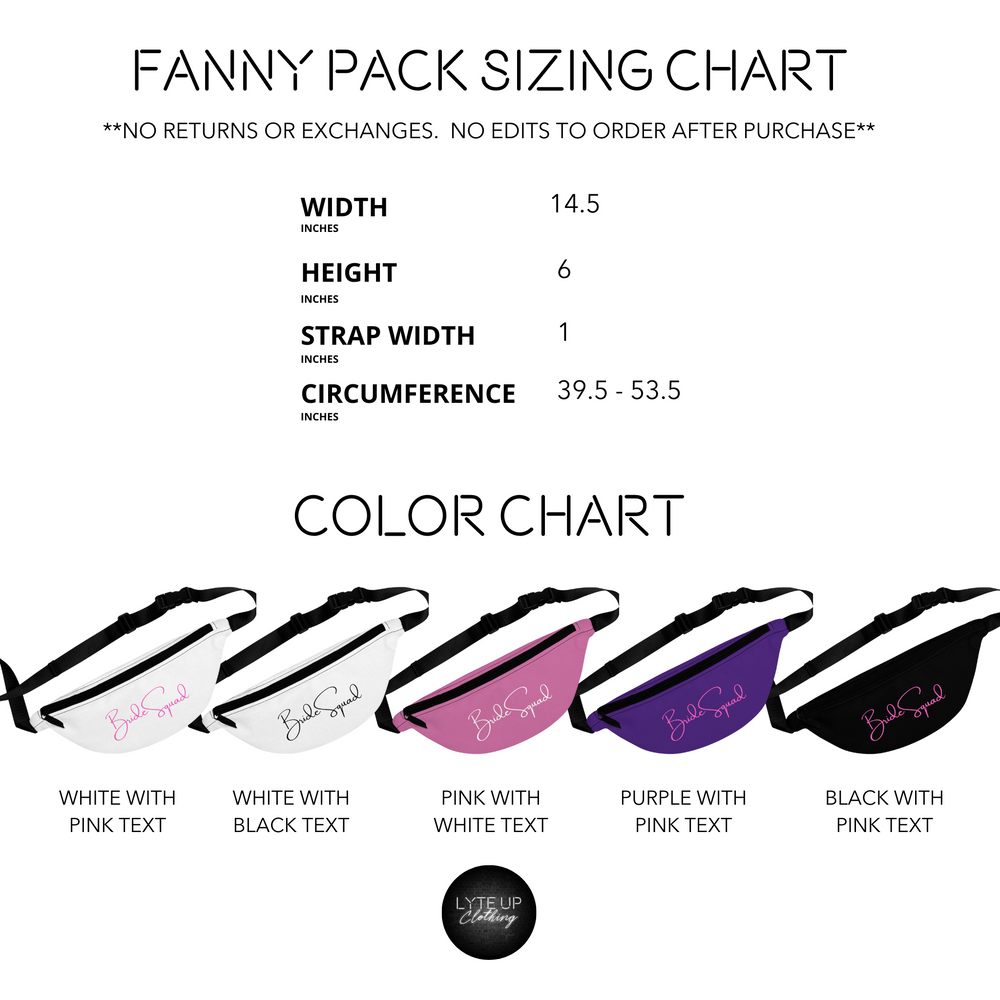 Bride Squad Fanny Pack | 5 Colors