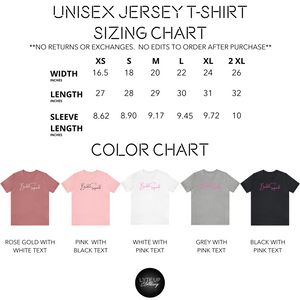 Bride Squad Unisex Jersey Short Sleeve T-shirt