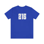 215 Philly Area Code Unisex Jersey Short Sleeve T-shirt