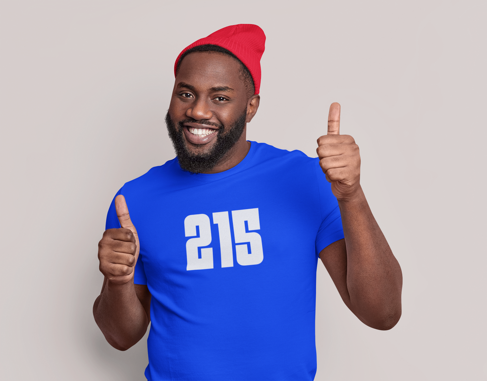 215 Philly Area Code Unisex Jersey Short Sleeve T-shirt