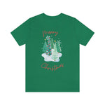 Merry Christmas Snow Trees Unisex Jersey Short Sleeve T-shirt