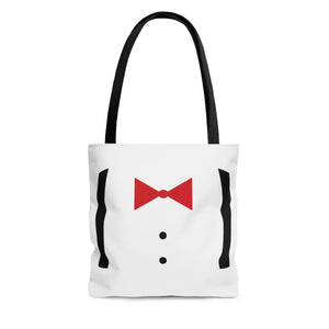 Bowtie and Suspenders Tote Bag | 3 Sizes