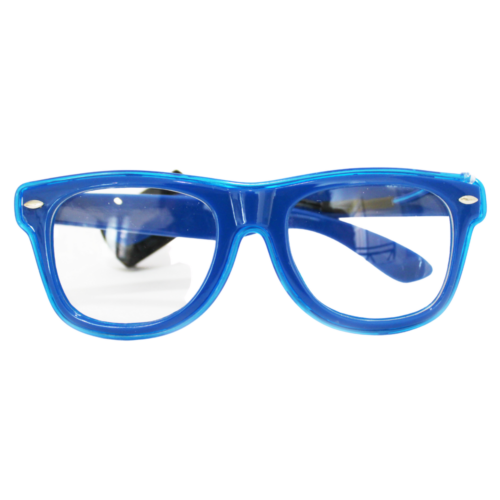 Blue Light Up Wireless Glasses