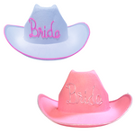 Two Bride Light Up Cowboy Hats