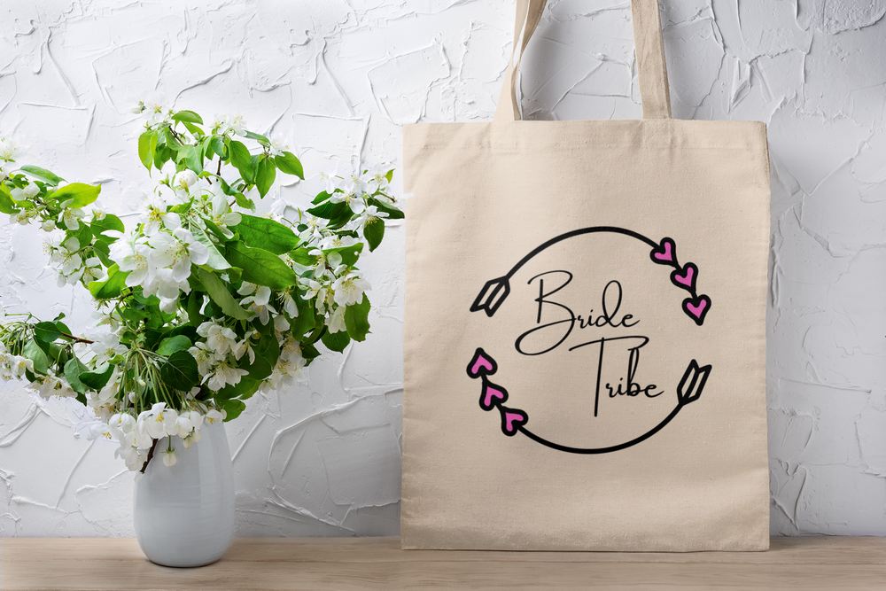 
                
                    Load image into Gallery viewer, Bride Tribe Canvas Tote Bag
                
            