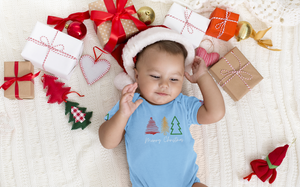 
                
                    Load image into Gallery viewer, Merry Christmas Trees Baby &amp;amp; Toddler One Piece
                
            