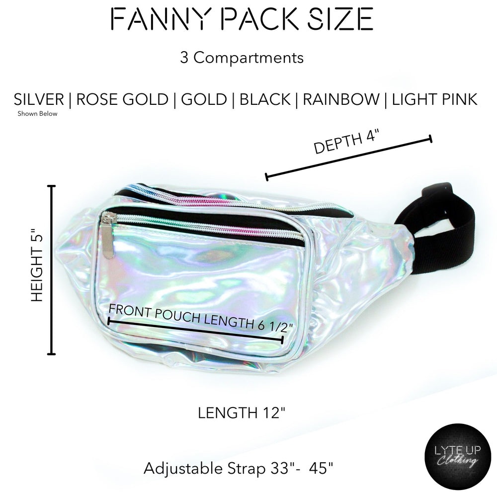 
                
                    Load image into Gallery viewer, Groom Holographic Metallic Fanny Pack
                
            