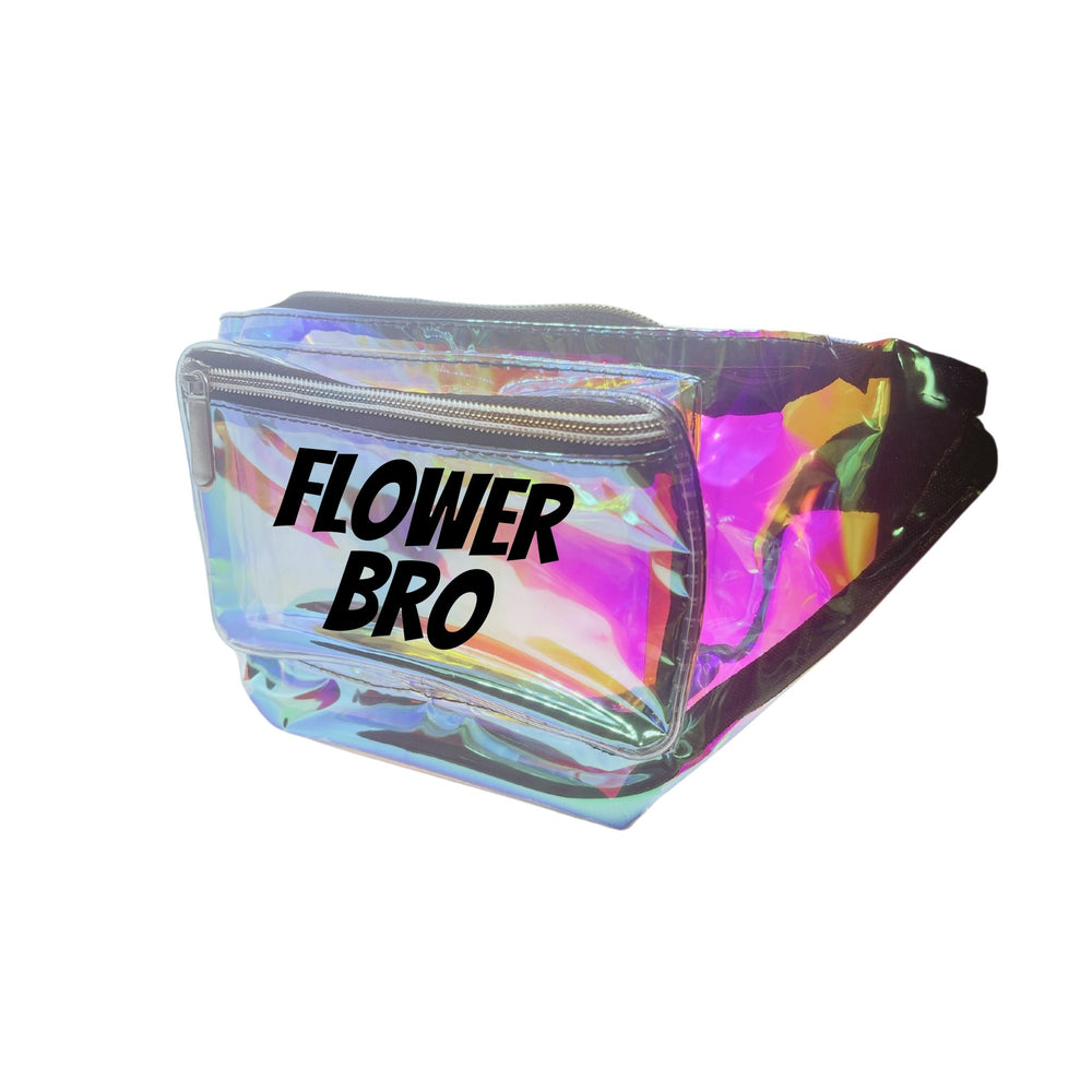 Flower Bro Holographic Metallic Fanny Pack