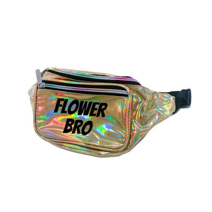 Flower Bro Holographic Metallic Fanny Pack