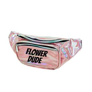 
                
                    Load image into Gallery viewer, Flower Dude Holographic Metallic Fanny Pack
                
            