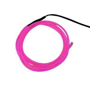 
                
                    Load image into Gallery viewer, Four Foot Pink/Purple El Wire Kit AAA Battery Pack
                
            