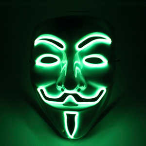 
                
                    Load image into Gallery viewer, Lime Green Yellow Light Up Vendetta Mask
                
            