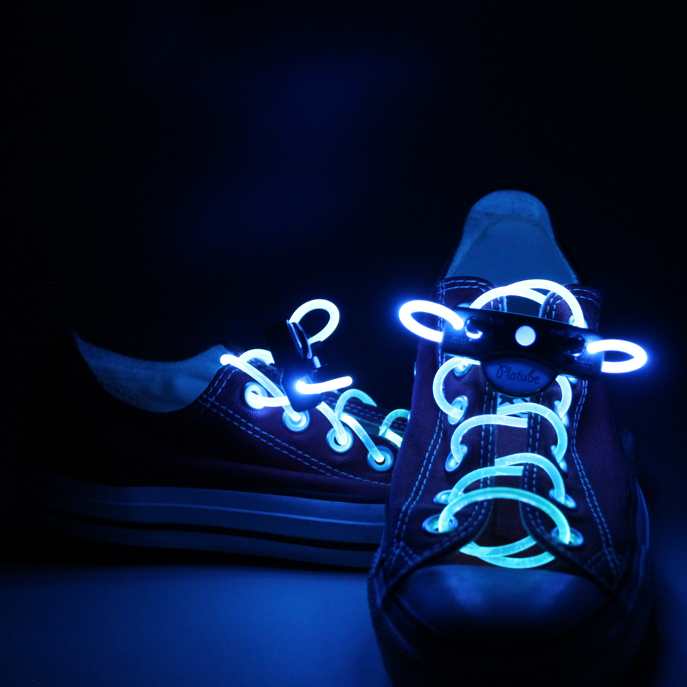Blue Light Up Pair of Shoelaces
