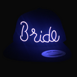 Two Light Up Bride or Groom Snapback Hats