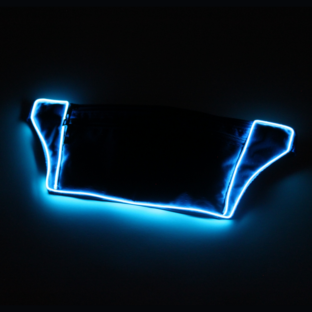 
                
                    Load image into Gallery viewer, Light Up Navy Blue Fanny Pack
                
            