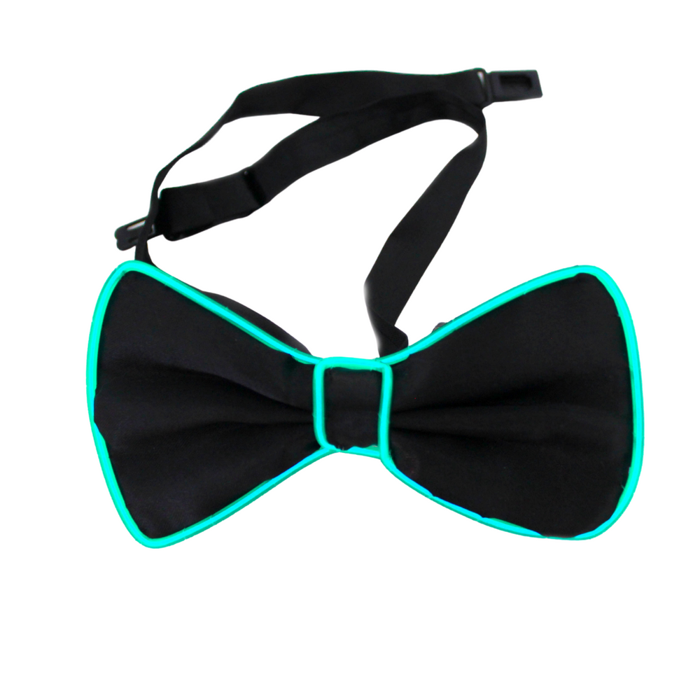 Light Up Green Bow Tie