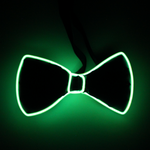 Light Up Green Bow Tie