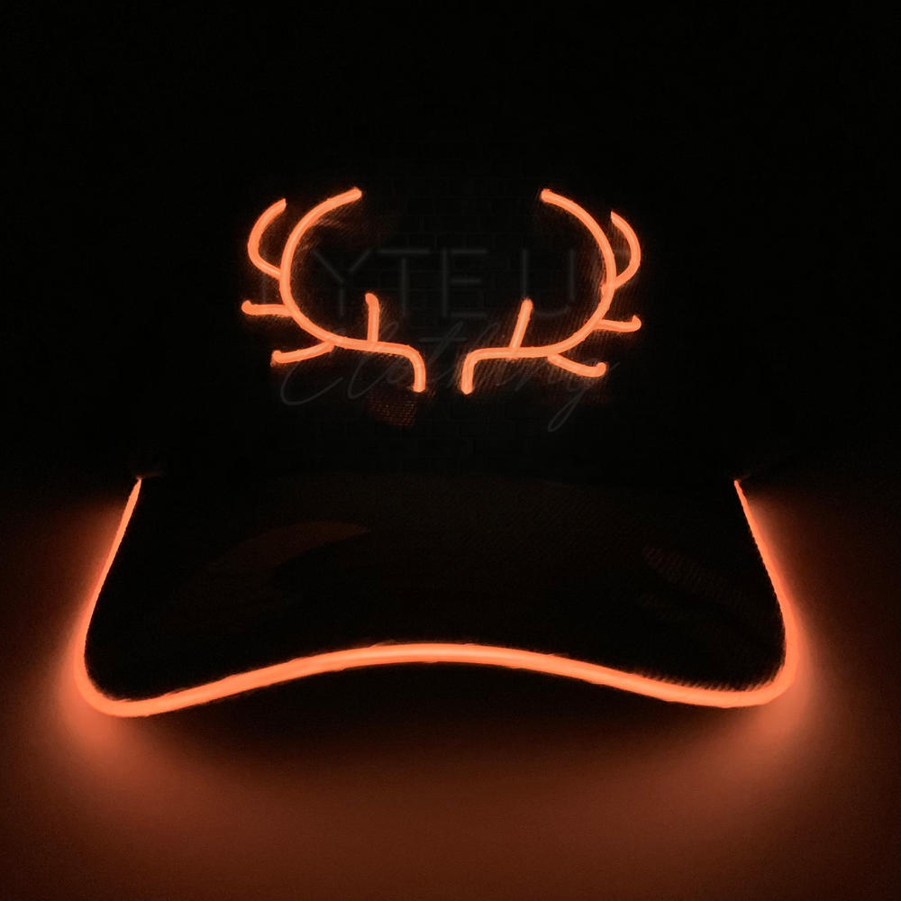 Light Up Blaze Orange Hunting Safety Hat
