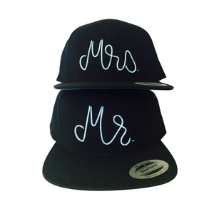 Light Up Mr. or Mrs. Snapback Hats Combo