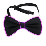Light Up Purple Bow Tie
