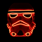 Light Up Orange Star Wars Stormtrooper Mask