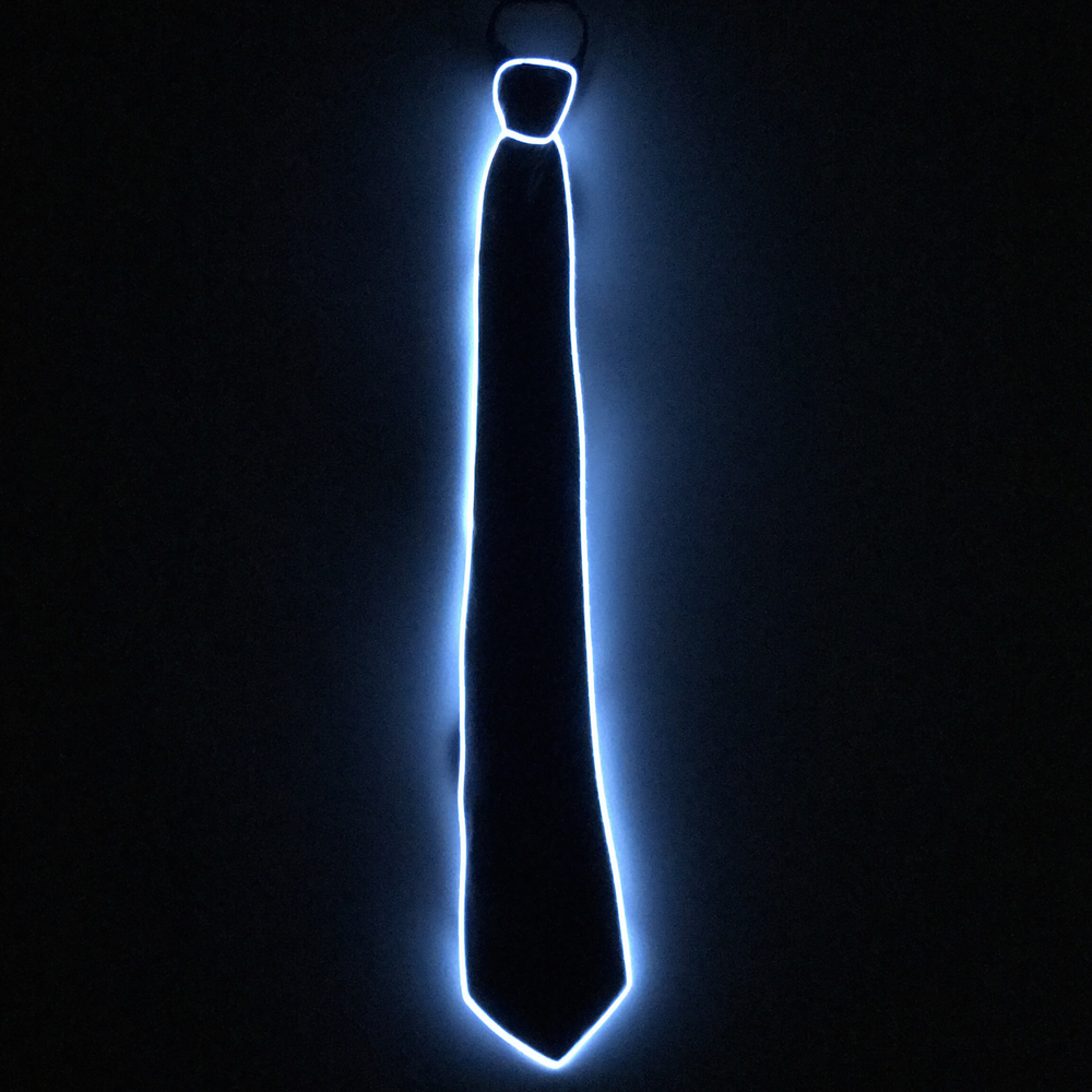 Light Up White Necktie