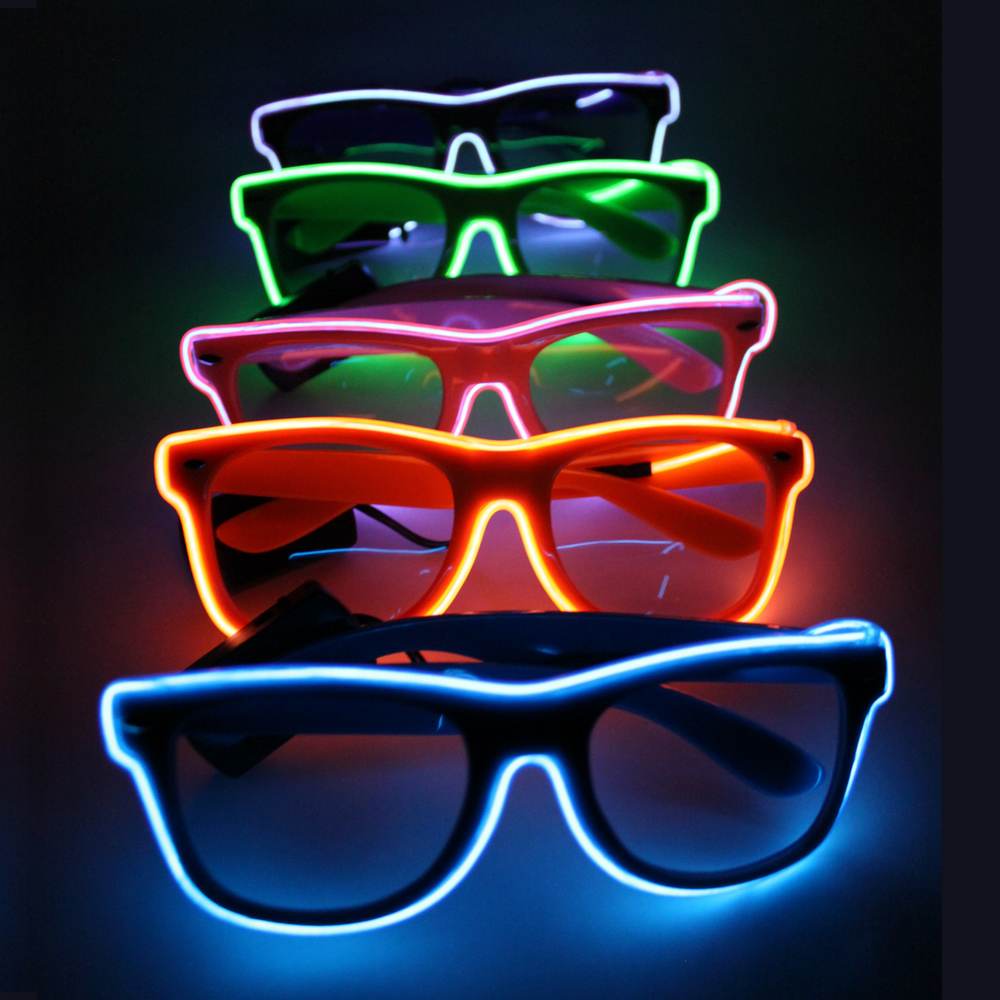 
                
                    Load image into Gallery viewer, Blue Light Up Wireless Glasses
                
            