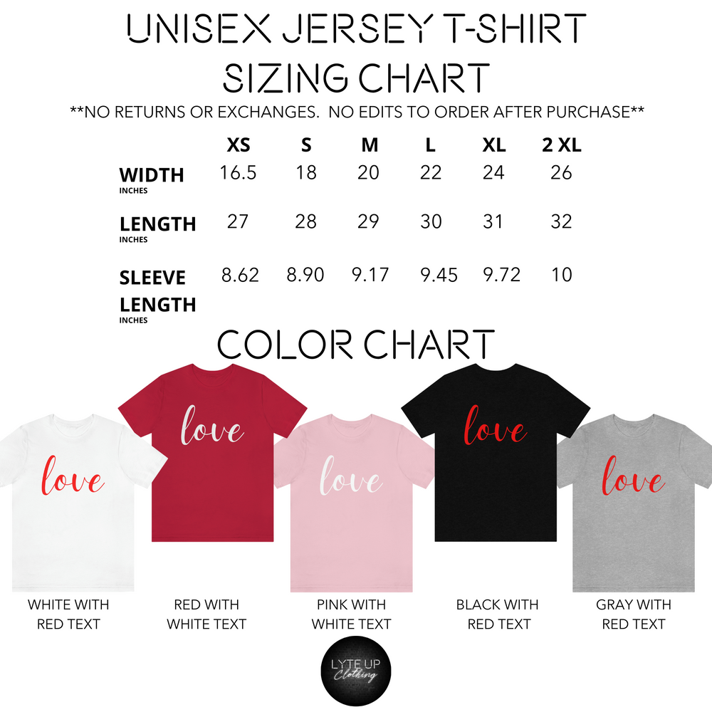 Love Unisex Jersey Short Sleeve T-shirt