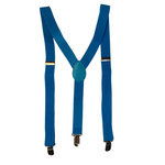 Neon Blue Suspenders