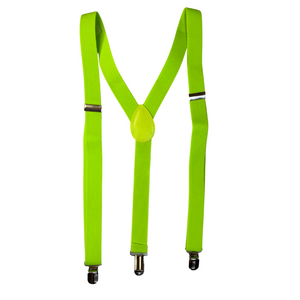 Neon Yellow Suspenders