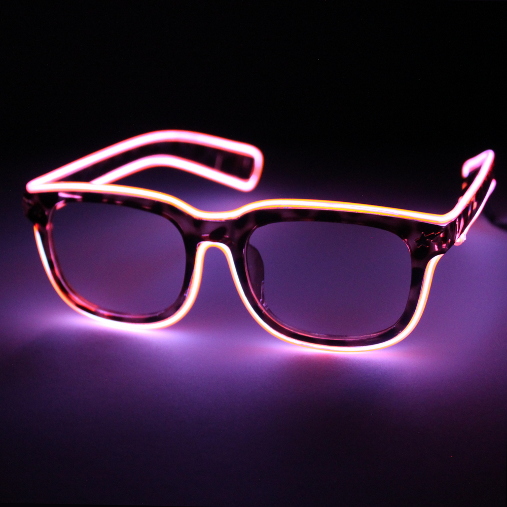 
                
                    Load image into Gallery viewer, Pink Leopard Light Up Glasses
                
            