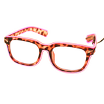 Pink Leopard Light Up Glasses