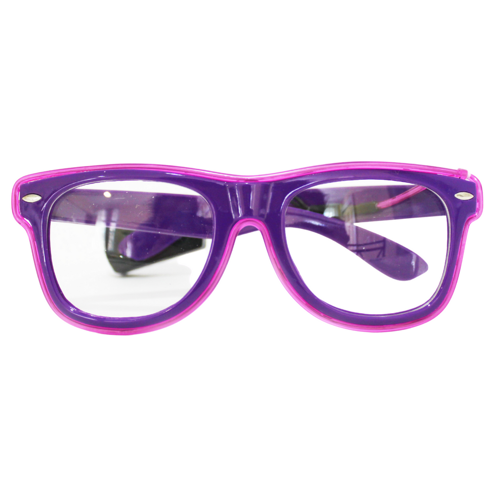 
                
                    Load image into Gallery viewer, Purple Light Up Wireless Glasses
                
            